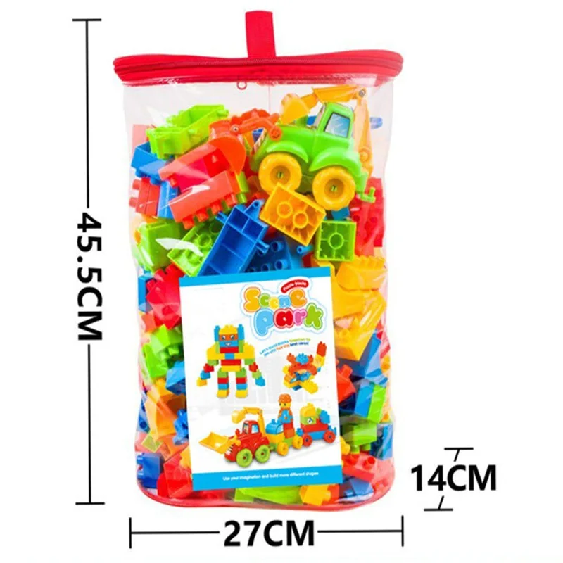 

Compatible Large Particles Building Blocks 290 Grain Storage Bag Children Early Childhood Educational Assembled DIY GIRL'S And B
