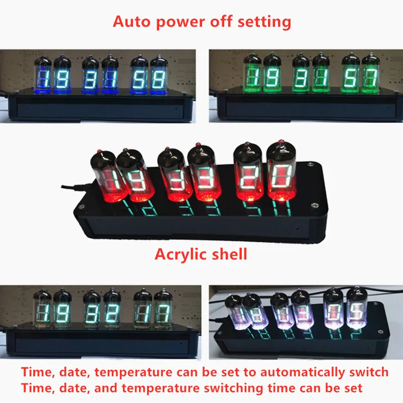 Флуоресцентные акриловые часы VFD флуоресцентные электронные трубные элемент