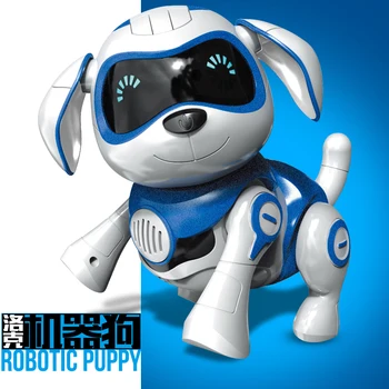 

Induction toy Dog Control Dog Smart Robot Electronic Pet Interactive Program Dancing Walk Robotic Animal Toy Gesture Following