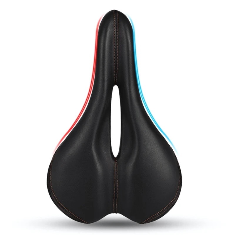 

Bicycle Saddle PVC Waterproof Steel Hollow Comfortable Mountain Road Bike Seat Sports Soft Cycling Saddle Men Women