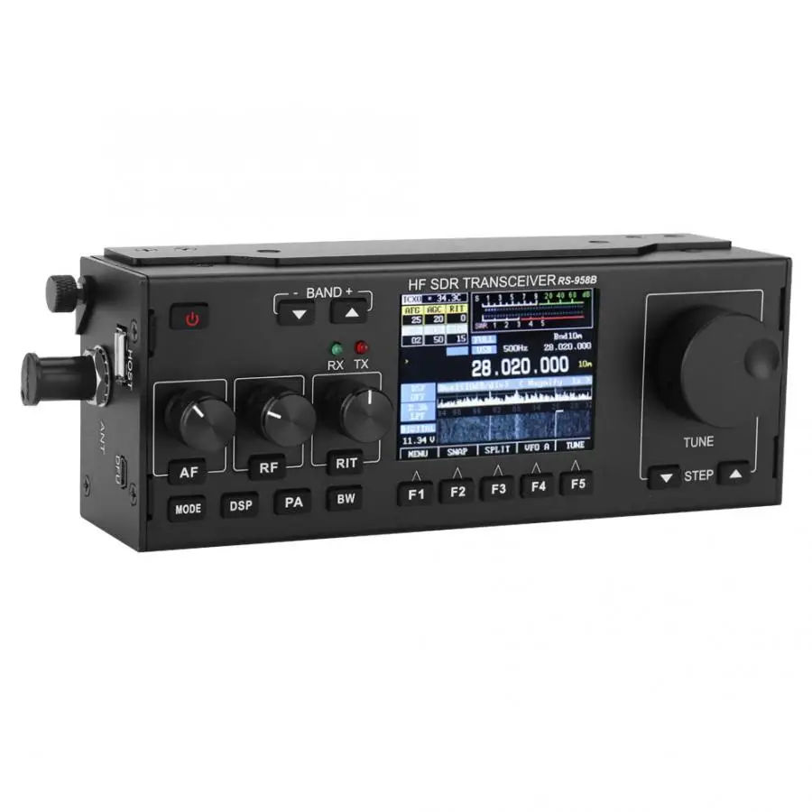 

0.5~30MHz RS-958B SSB HF SDR HAM Transceiver V0.6 with 4000mAh Battery CW LSB USB AM FM (N, W) SAM FreeDV Modes