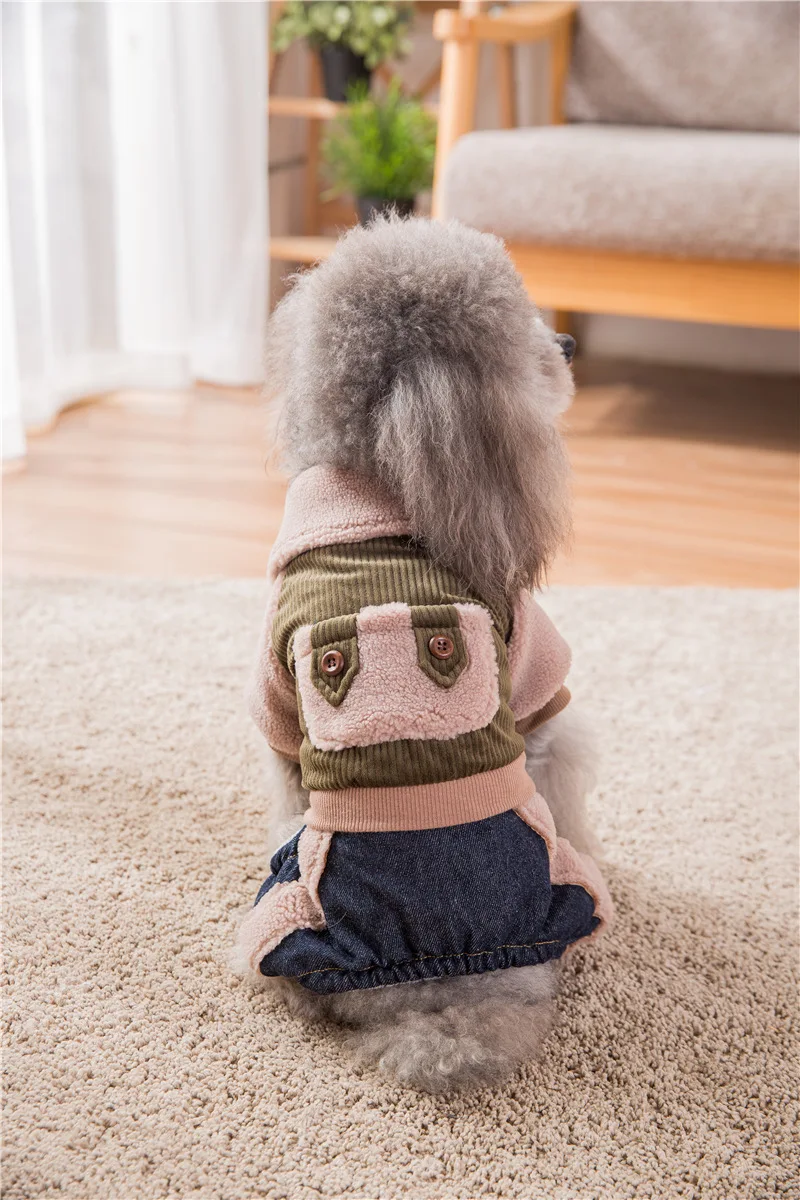 Hipidog осень зима теплая кошка курта для собак Pet хлопковое пальто дропшиппинг
