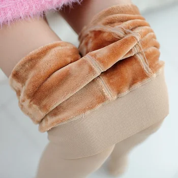 

New Fashion Women Autumn Winter Cotton Ninth Pants Leggings Thread Slim Thicker Solid Color Softer Keep Warm Leggings 220g-300g