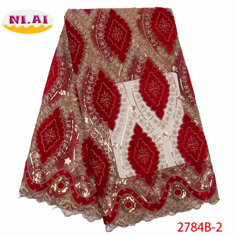 Африканская кружевная ткань высокое качество кружева нигерийская кружевная ткань Вышивка Тюль французский кружевной материал для женского платья XY2784B-2