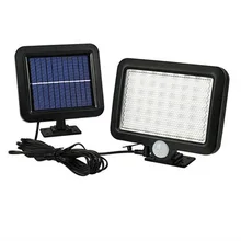 Разделенный солнечный 56led зондирующий настенный светильник для помещений на открытом воздухе дворовая лампа Сплит инфракрасная уличная лампа гаражный свет