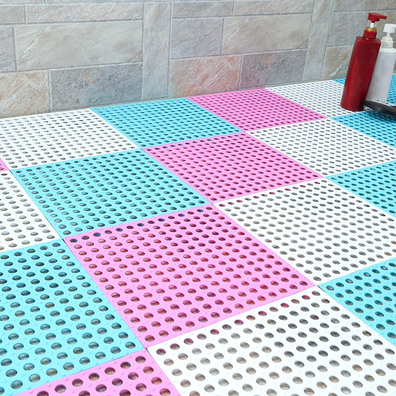 

30x30cm Nonslip Bath Mat Massage Particles Antislip Water Resistance Environmental Grade Standard Kitchen Toilet Floor Decor PVC