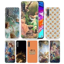Художественный чехол с рисунком ангела Купидона для samsung Galaxy A50 A70 A20e A40 A30 A20 A10 A8 A6 Plus A9 A7 жесткий прозрачный чехол для телефона из поликарбоната