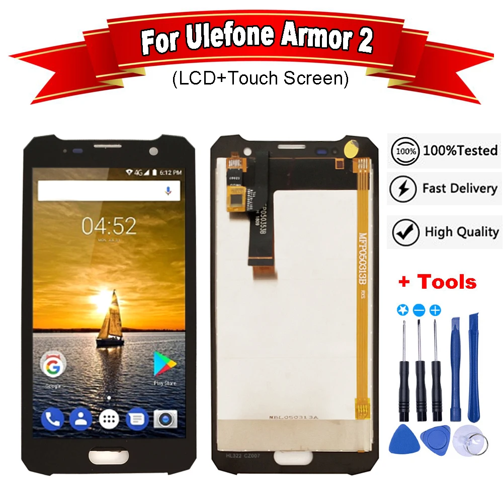 5," дюймов для Ulefone Armor 2 ЖК-дисплей сенсорный экран дигитайзер сборка Запчасти для Armor2 смартфон+ Бесплатные инструменты