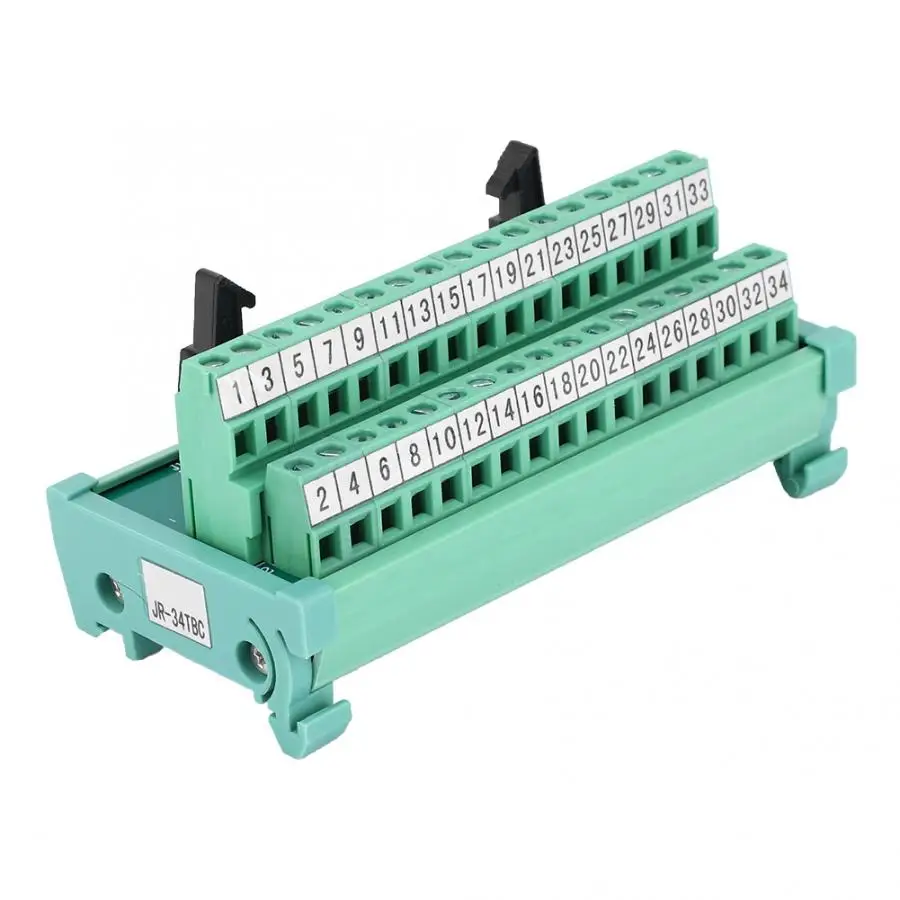 Клеммный блок провода разъем PLC модуль передачи IDC-34P 35 мм din-рейку электрические принадлежности Кабельный разъем