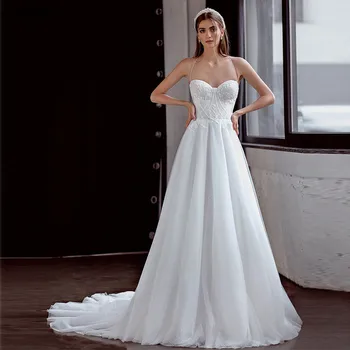 

Thinyfull Halter Princess Wedding Dresses Beach Lace Appliques Mariage Gowns Boho A-Line Bridal Dress Vestidos Customized