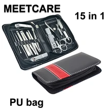 15 шт. профессиональный маникюрный набор для ногтей инструменты для маникюра все для маникюрных наборов уход за педикюром с толкателем вросшая пилочка для ногтей пинцет для лака