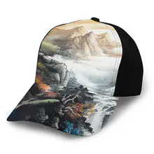 NOISYDESIGNS взрослых Мода унисекс китайский стиль земли Кепка e Ink живопись Кепка Дальнобойщика шляпа Винтаж для женщин и мужчин бейсболка