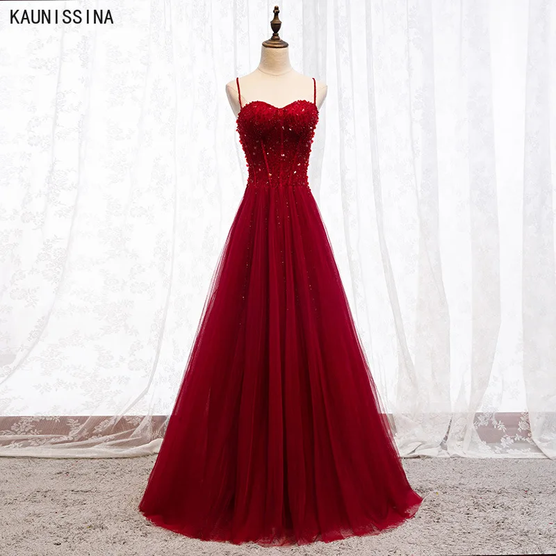 

Beading Prom Dresses Plus Size Tulle Evening Dress Sweetheart Sleeveless Evening Gown A-line Backless Vestido Real Photo