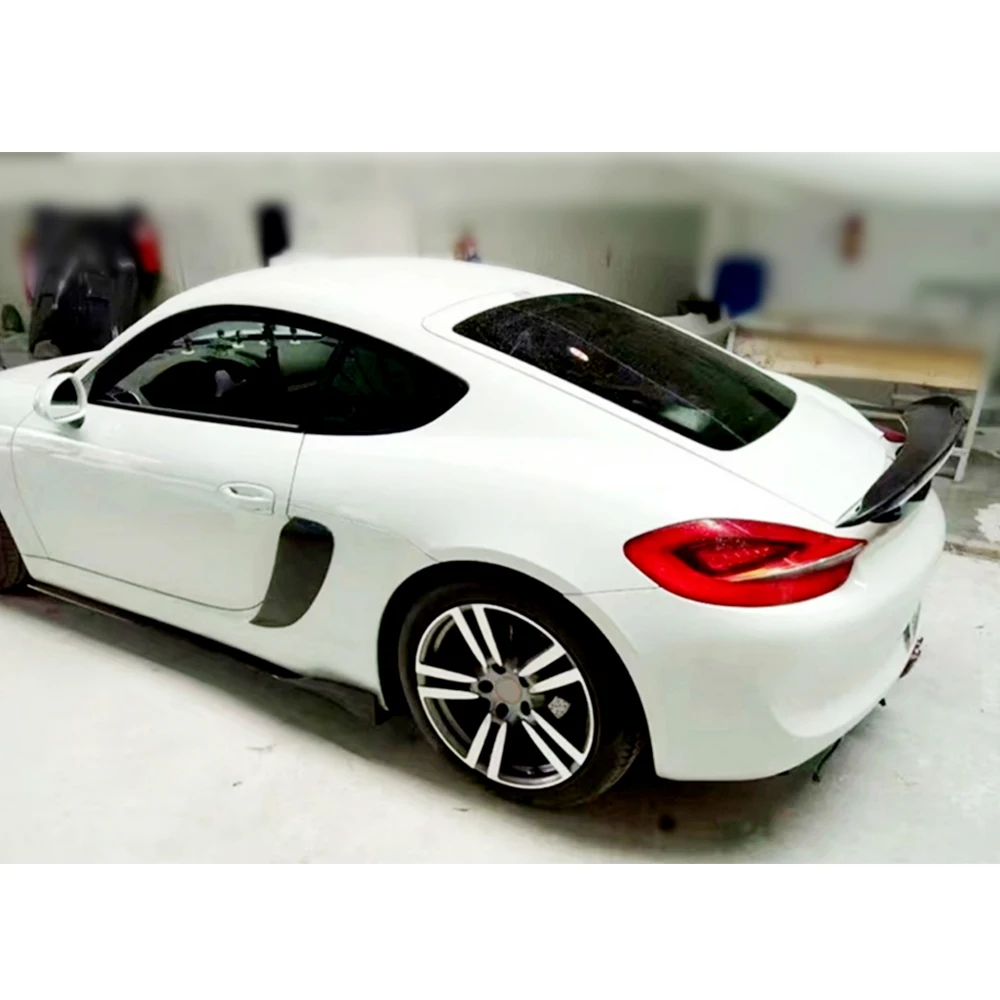 Спойлер из углеволокна для Porsche Cayman Boxster 981 спойлер багажника заднего крыла