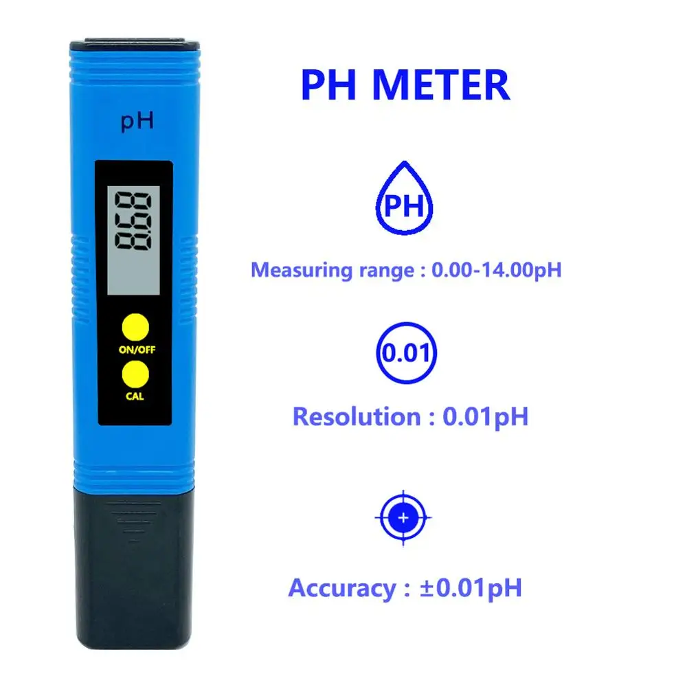 Цифровой PH метр LISM в виде ручки с ЖК дисплеем автоматическая калибровка тестер Ph 0