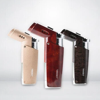 

LUBINSKI Fine Quality Windproof 1 Torch Jet Flame Lighter Adjustment Flame Cigar Cigarette Lighters