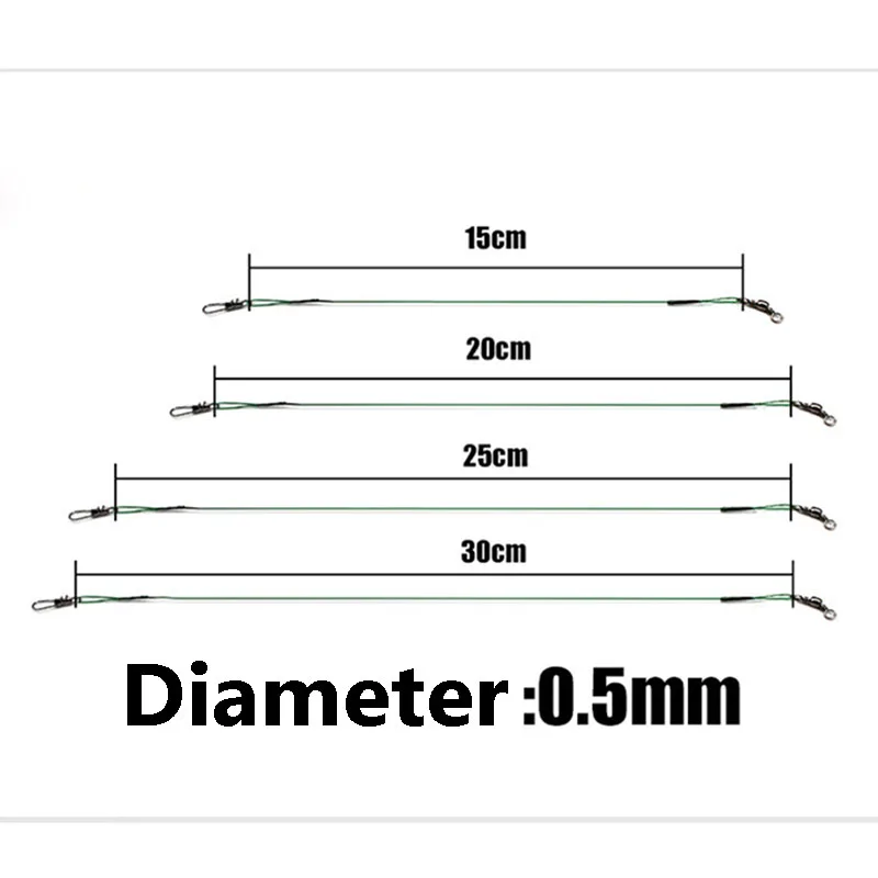 10 шт./лот поводок из стальной проволоки с поворотными рыболовными аксессуарами Olta Leadcore поводок 20 см 25 см рыболовная леска рыболовный поводок проволока