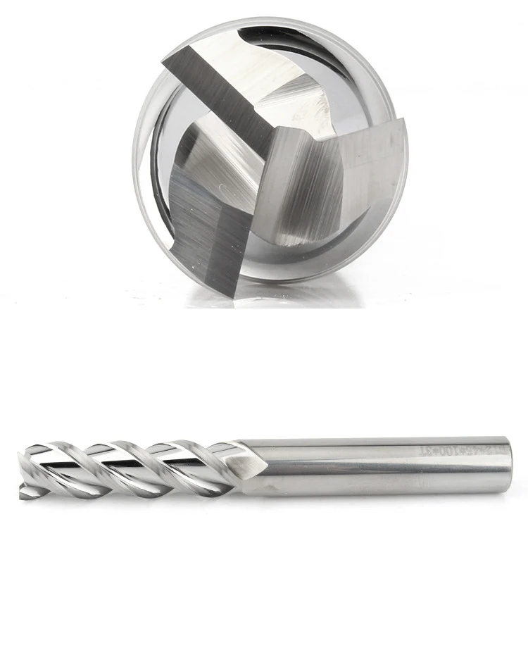 3 Flute Carbide Milling Cutter Tungsten End Mill CNC Tool 1 to 20mm HRC55 for Aluminum Fiberglass Acrylic Wood Copper Plastic milling cutter
