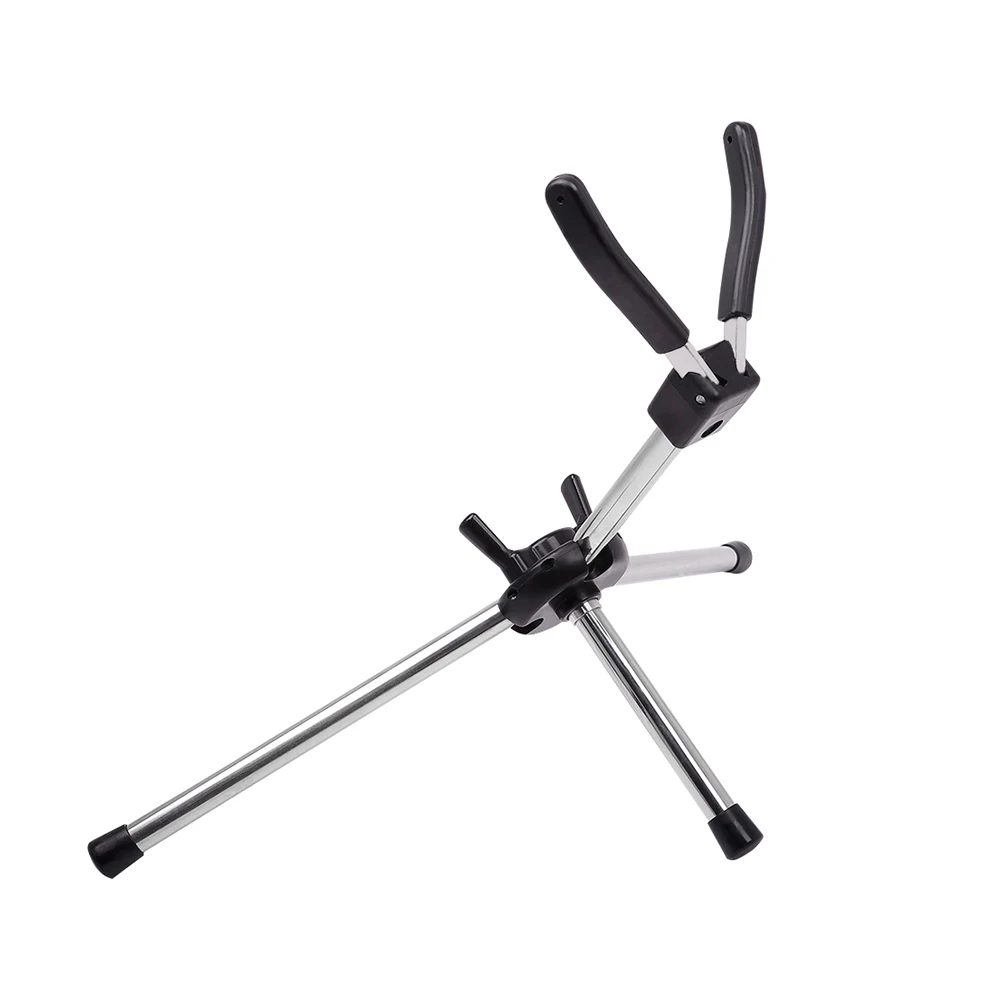 Держатель для саксофона портативный складной металлический штатив для ног Съемный держатель кронштейн для альт саксофона аксессуары Высокое качество