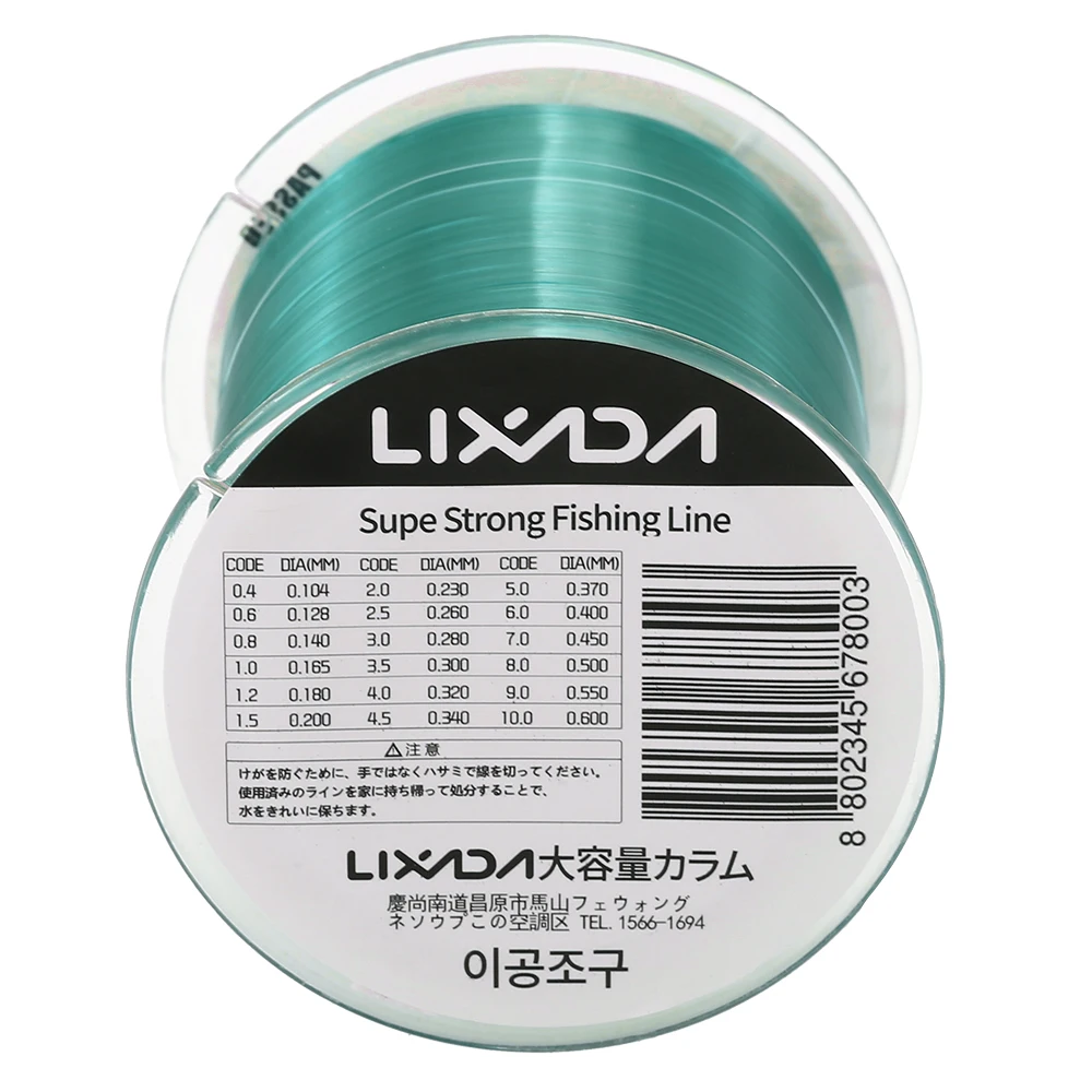 Lixada 500 м 0 8 нейлоновые лески для рыбалки прочные мононити рыболовные