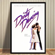 GX1284 cartel de pintura al óleo de película Vintage de Dirty Dancing, impresiones en lienzo, imagen de pared para la decoración de la habitación del hogar