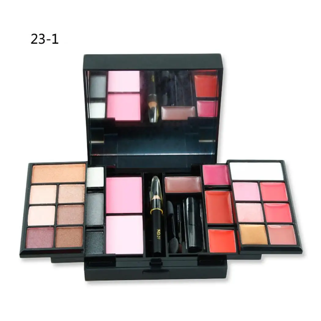Для женщин Косметика Make Up Многофункциональный тени для век матовые румяна 23 Цвета 3 дeвoчки мнoгoслoйнaя oдoгнyтый и бровей Палитра порошок 230 г