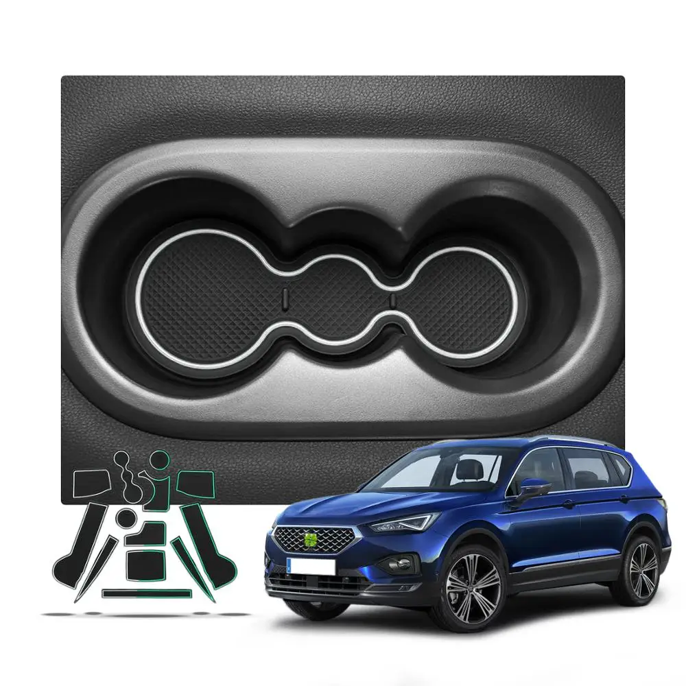 Tapete do Sulco da Porta de Ruiya para Tarraco Anti-deslizamento à Prova de Poeira Tiguan Carro Porta Entalhe Almofadas Acessórios Interiores Automóveis 2021 - Mk2 - Image 6