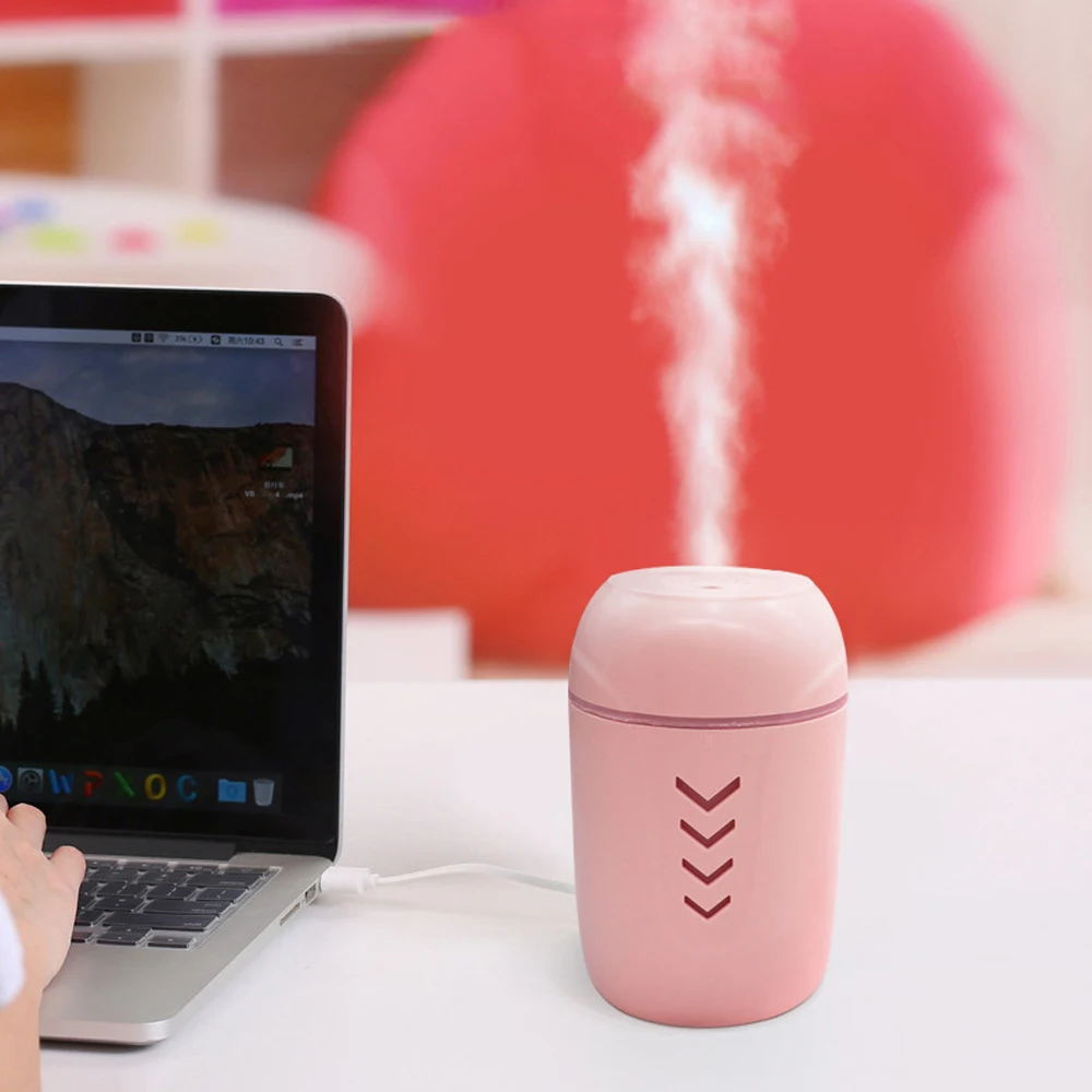 Портативный ультразвуковой увлажнитель воздуха USB с светодиодный ночной