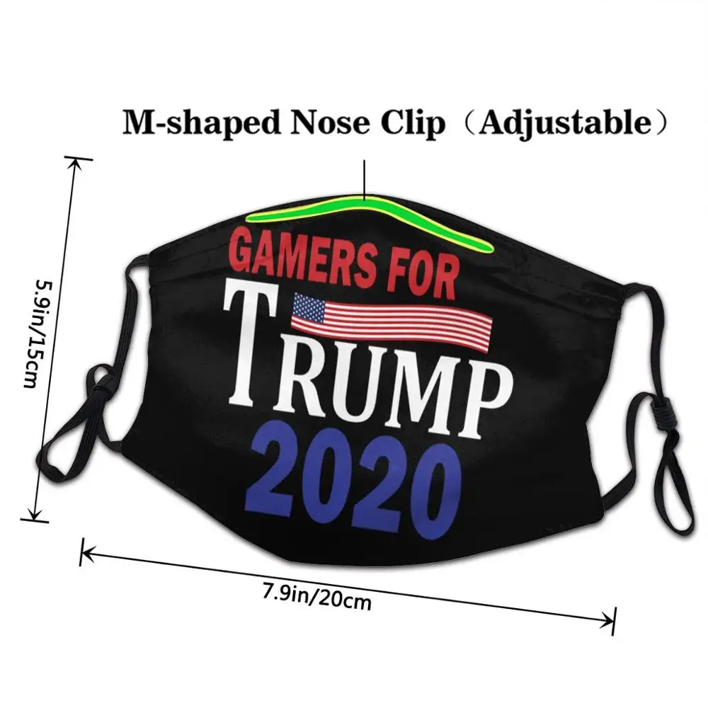 

funny Cotton washable reusable pm2.5 kids men women Gamers For Trump 2020