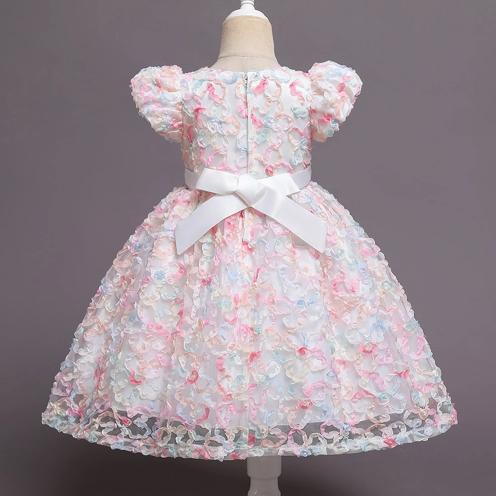 Vestido de flores para niña, tutú de princesa, vestido de boda, ropa