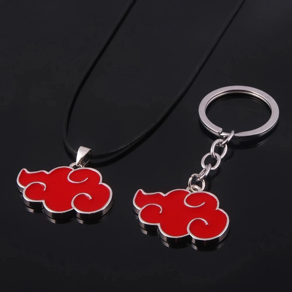 Buena Compra Collar gargantilla Ninja Akatsuki de nube roja, colgante de ataque al collar de gigante, regalo para hombres y mujeres, accesorios de joyería de Anime 33mj6d03xkM