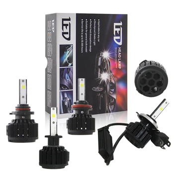 

SHUOKE 1 Bulb in BOX LED Headlight COB Chip 9005 H1 H16 H4 H7 H8 H9 H11 H10 12V 2.3A 24W 6000K