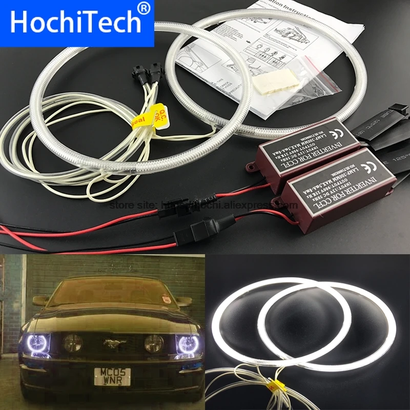 Отличный комплект HochiTech CCFL ангельские глазки ультраяркое освещение фар для ford