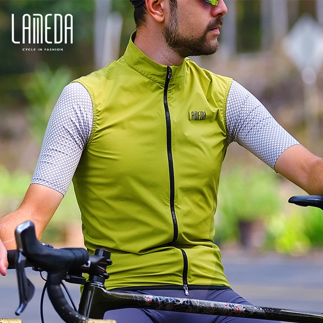 LAMEDA Windproof Cycling Vest Bicycle Windbreaker Road Vests for Men Women Camiseta Interior Ciclismo