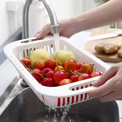 Gadget Kitchen Sink Basket Vegetables Drain Accesories Kitchen Items Organizer Rack Fregaderos De Cocina Home Improvement YQ50