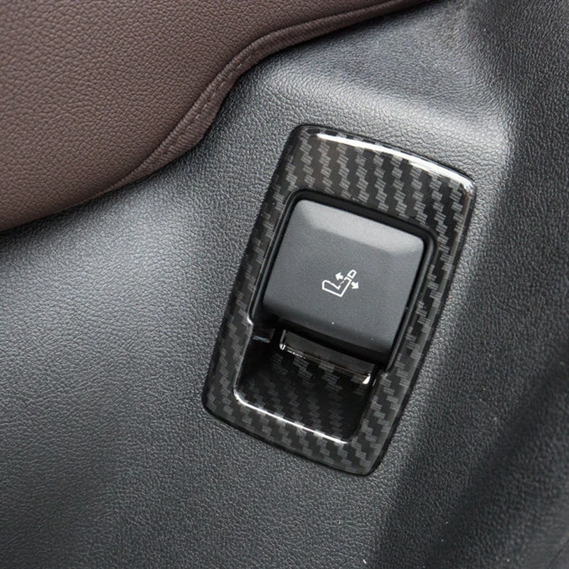 

Матовое/углеродное волокно ABS для BMW X3 G01 X4 G02 2018 2019, чехол переключателя регулировки на заднее сиденье автомобиля, аксессуары для отделки, Стайлинг автомобиля, 2 шт.