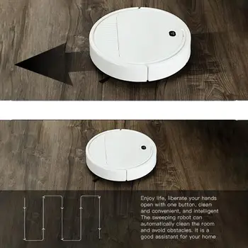 

3 in 1 Rechargeable Intelligent Robot Vacuum Cleaner Multi-function Smart Floor Sweeper Dry Wet Sweeping Cleaner for Home