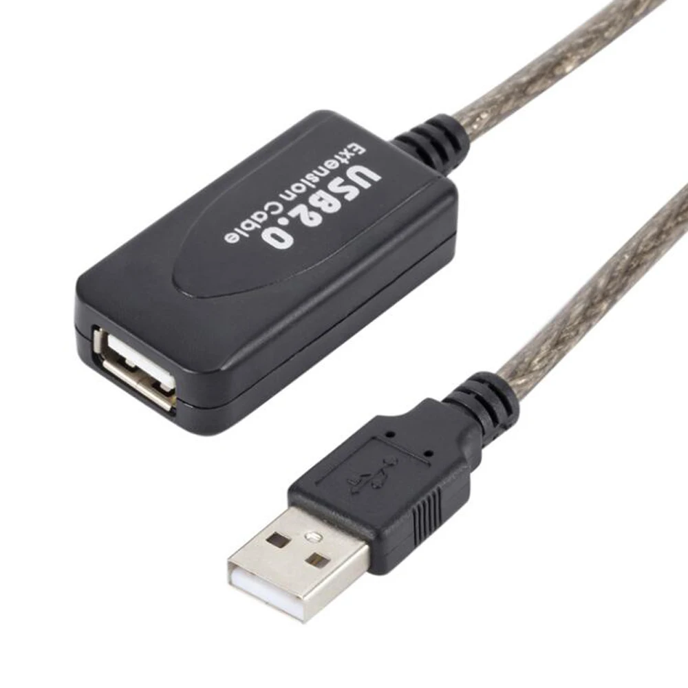 3M 5M 10M 15M 20M 25M 30M USB 2.0 연장 케이블 남성-여성 활성 리피터 무선 네트워크 카드 확장기 USB 어댑터 코드