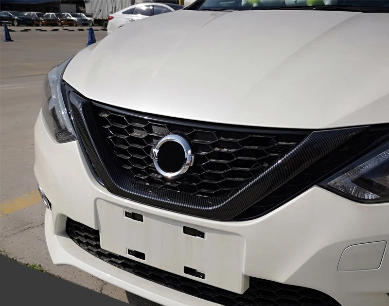 Для Nissan Sylphy- настраиваемая Передняя средняя решетка запасная крышка аксессуары для стайлинга автомобилей