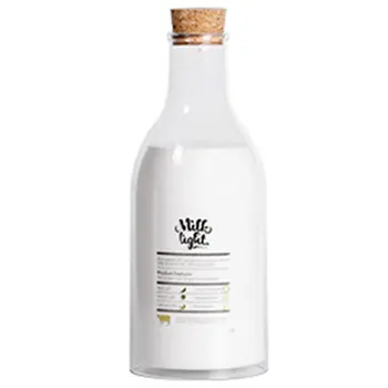 

USB Charging LED Lamp Milk Bottle DIY Message Night Light Warm White Table Lamp Bedroom Bedside Lamp