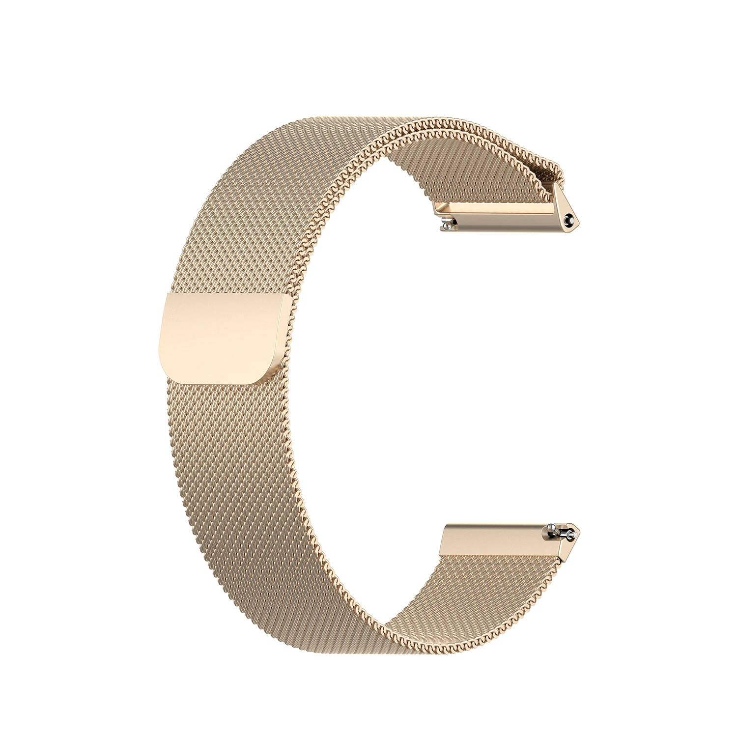 FIFATA металлический браслет из нержавеющей стали Milanse для Fitbit Versa/Versa Lite/Versa 2 Смарт Браслет сменная часть - Цвет: Champagne