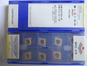 

10pc ZCC carbide insert CCMT09T304 -HM YBC251 CCMT09 CCMT turning tool inserts CCMT09T304-HM for medium cut of steel