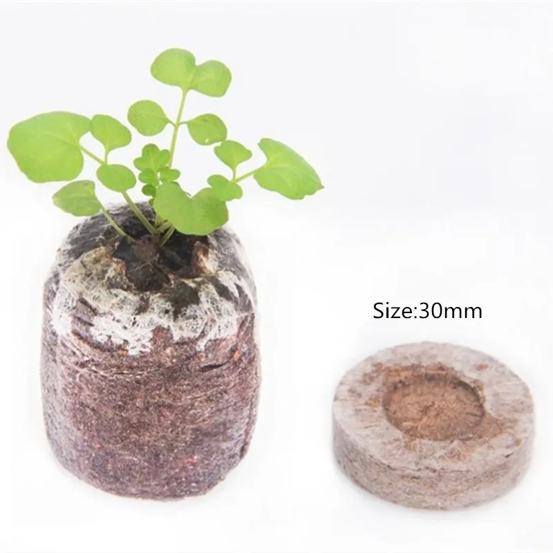 Seedling Compressed Block Nursery Pot Peat Pellets Nutritional Soil Seed 