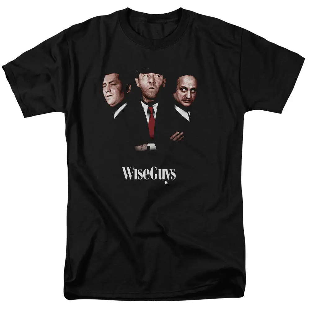 Three stooge Wise Guys Goodfellas Pose Moe Larry Curly Юмористическая футболка S 3XL хлопковая с короткими
