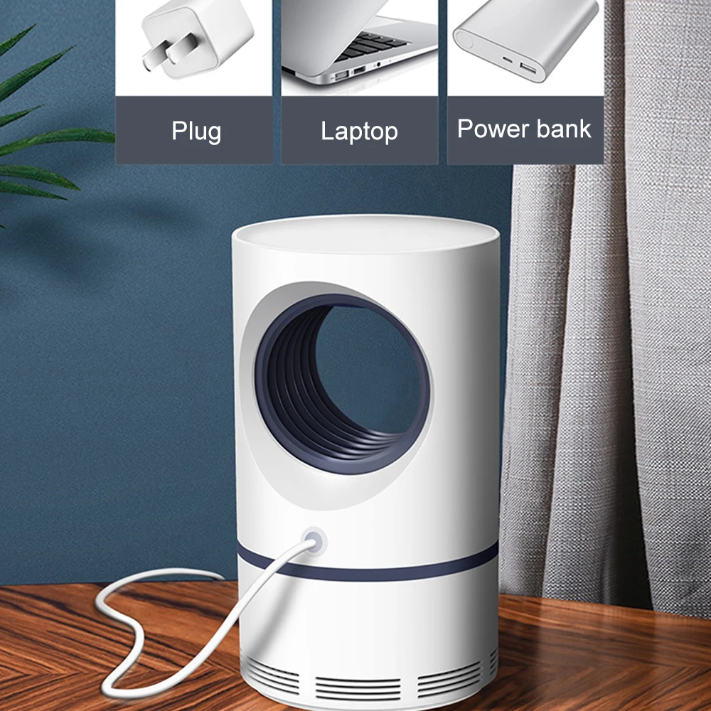 

New USB Mosquito Killer Lamp LED Trap Pest Insect Zapper for Mosquitos Fly Electric Repellent Control Device With Night Light