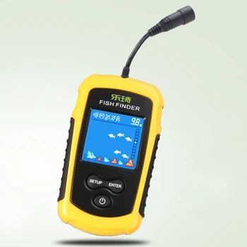 

Yellow Fish finder ABS Water Depth Alarm Portable Sonar sensor Fishing