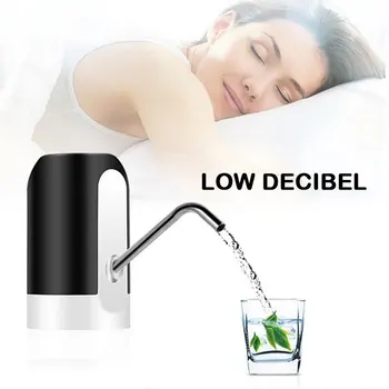 

Portable Bottled Dispenser Pump PVC USB Charging 20*200cm Rechargeable LED Light Bottled Water Pump Creative