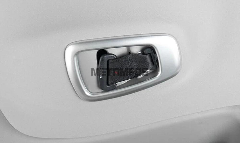 Для Honda CR-V CRV углеродное волокно задняя крыша ремень безопасности крышка отделка Декоративная рамка внутренние аксессуары для автомобиля Стайлинг