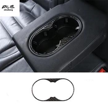 

1pc Epoxy glue real carbon fiber rear glass cup decoration cover for 2011-2015 Volkswagen VW Touareg
