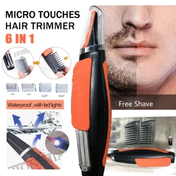 

6 in 1 Micro Touches Hair Trimmer Multi-function Shaver Portable Shaving Razor Care Men Beard Trimmer Machine Razor